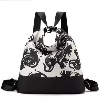 Сумка через плечо большой емкости с принтом, нейлоновая большая сумка, женский рюкзак, пригородная сумка для мамы