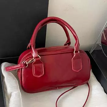 Сумка через плечо большой емкости в стиле ретро для поездок на работу и обратно, новая сумка-бостон, корейская сумка через плечо