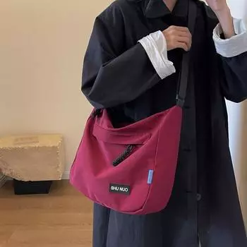 Сумка через плечо большой емкости, женская сумка для пельменей, сумка через плечо студенческого класса белый