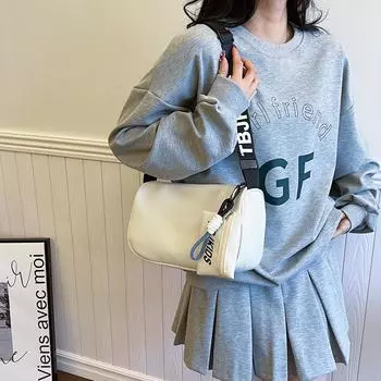 Сумка через плечо большой емкости Женская сумка для пельменей Сумка через плечо с портмоне для монет хаки