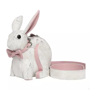 Сумка через плечо Bunny Doll для женщин, идеальная для зимних прогулок белый