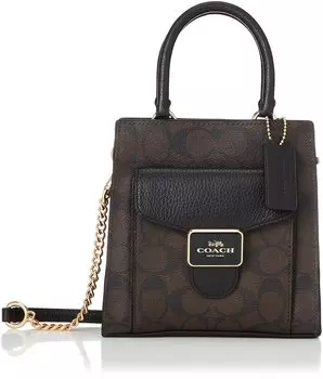Сумка через плечо C7228 Signature Black [Coach] женская IM/коричневая [Товар]