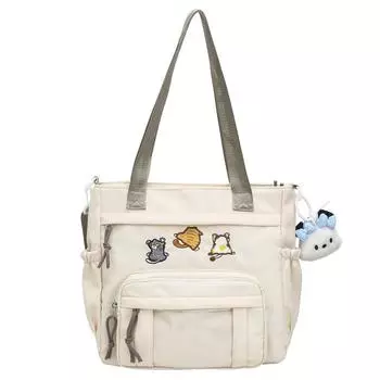 Сумка через плечо Cartoon Commuter женская большая вместительная студенческая сумка-тоут студенческая сумка через плечо жёлтый