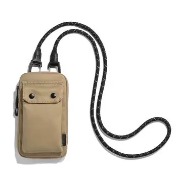 Сумка через плечо CITY Phone Shoulder Ventile Fabric 2way Совместимость с iPhone14Plus 60021 бежевый [Antrack] Мужская