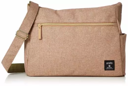 Сумка через плечо CLP Classic Heather Poly 10 Pocket Shoulder бежевого цвета [Anello Grande] GT-H2522