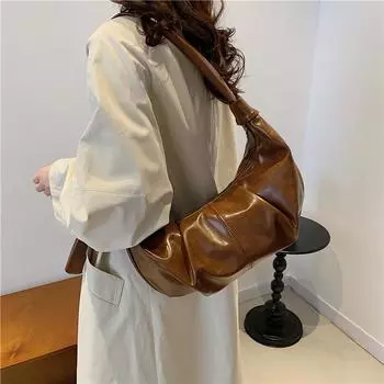 Сумка через плечо Commuter женская сумка через плечо Hobo из мягкой кожи сумка подмышкой чёрный