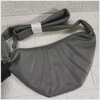 Сумка через плечо Croissant из натуральной кожи 2024 года — универсальная женская сумка через плечо Elegant Black