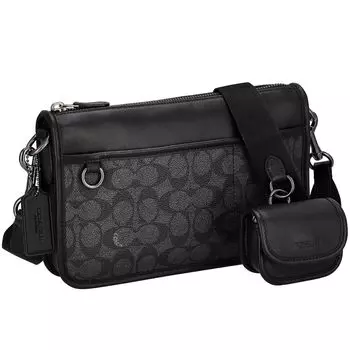 Сумка через плечо CW373 Черная [Coach] Мужская [Товар] чёрный