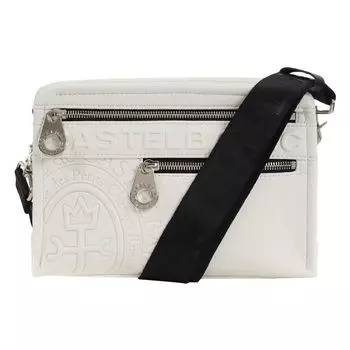 Сумка через плечо Danang 045113 Горизонтальная сумка через плечо Mini White [Castelbajac] Мужская [31]