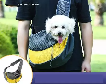 Сумка через плечо для домашних животных 1 шт., для кошек и собак, дышащая, складная, портативная, нагрудная сумка на плечо, сумка-тоут на плечо, сумка для прогулок, товары для животных S красный