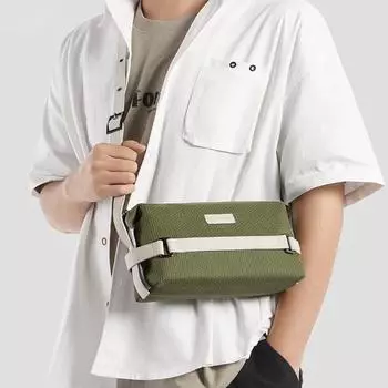 Сумка через плечо для мальчиков, маленькая сумка для тела, мужская повседневная сумка для пар, маленькая квадратная сумка зелёный