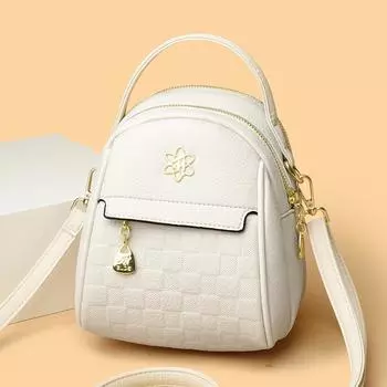 Сумка через плечо для мамы среднего возраста, новая, большая вместимость, модная, маленькая круглая сумка через одно плечо из сетки