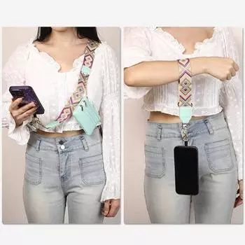 Сумка через плечо для мобильного телефона, ключей, помады, монет, на молнии, регулируемая L