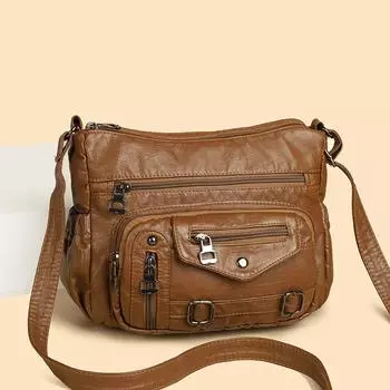 Сумка через плечо для модных женщин Сумка на одно плечо для женщин высокого класса Сумка через плечо для мам чёрный