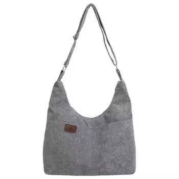 Сумка через плечо для мужчин и женщин, большая вместительная сумка-мессенджер, вельветовая модная сумка, повседневная сумка-хобо, дорожная сумка для покупок бежевый