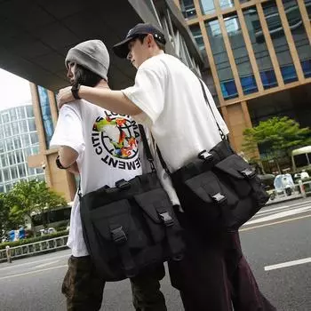 Сумка через плечо для путешественников, мужская сумка, сумка через плечо, женская сумка-тоут большой вместимости чёрный