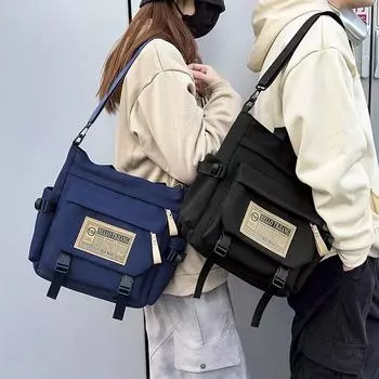 Сумка через плечо для студентов и школьников чёрный