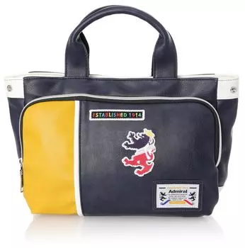 Сумка через плечо для вождения Mini Tote из синтетической кожи, легкая маленькая фирменная сумка для гольфа, сумка с вышивкой, сумка Rampant, темно-синяя [Admiral] мужская ADBA-04 тёмно-синий