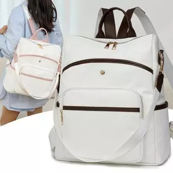 Сумка через плечо для женщин 2024 года, новый легкий женский рюкзак для отдыха на природе, модный и высококачественный, вместительная студенческая сумка для книг, трендовый