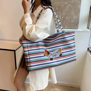 Сумка через плечо для женщин, большая вместительная сумка для студентов и пассажиров, осень и зима