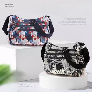 Сумка через плечо для женщин, большая вместимость, 2025 г., новая корейская версия, сумка-парус из ткани Оксфорд, повседневная универсальная спортивная дорожная сумка через плечо 29X11X21CM