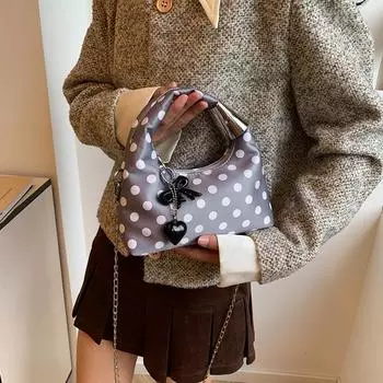 Сумка через плечо для женщин, новая модная повседневная сумка через плечо, простая фактура, сумки-мессенджеры в виде пельменей