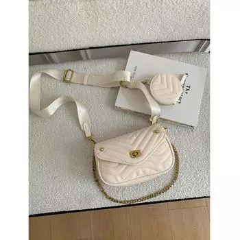 Сумка через плечо для женщин, новый кошелек и сумочка, женская дорожная сумка на плечо из искусственной кожи, женская роскошная брендовая дизайнерская сумка на цепочке, маленькая чёрный