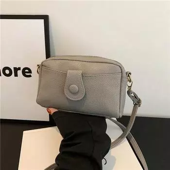 Сумка через плечо для женщин, однотонная, маленькая, квадратная, женская сумка через плечо