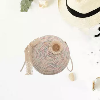 Сумка через плечо для женщин, плетеный кошелек ручной работы для мероприятий и встреч бежевый