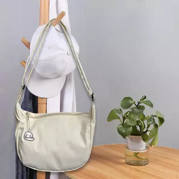Сумка через плечо для женщин, повседневная сумка через плечо из ткани Оксфорд, пляжная женская сумка большой емкости через плечо белый