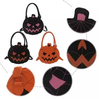 Сумка через плечо для женщин Pumpkins Handbag PU Leather с молнией для работы и путешествий Q Black Pink