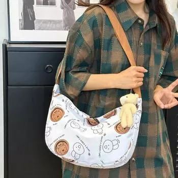 Сумка через плечо для женщин Ретро Повседневная нейлоновая водонепроницаемая сумка Женская сумка через плечо Сумки для мам и детей Классные сумки one size зелёный