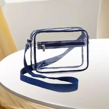 Сумка через плечо для женщин с регулируемым плечевым ремнем и застежкой-молнией. Легкий доступ для мини-шопинга. чёрный