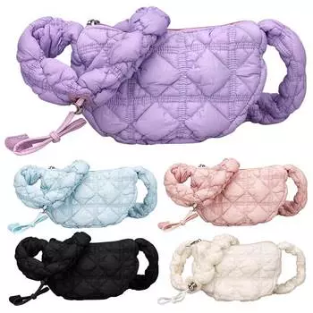 Сумка через плечо для женщин, стеганая сумка на плечо, стеганая сумка на шнурке, сумка-хобо, клатч для путешествий и покупок фиолетовый