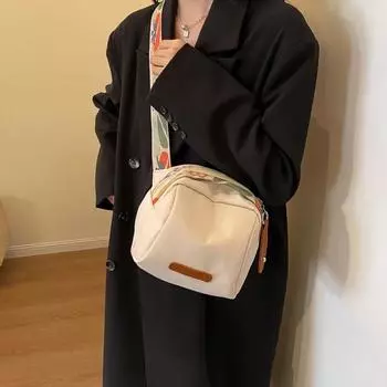 Сумка через плечо для женщин Сумка-ракушка Модная трендовая маленькая квадратная сумка Сумки через плечо для женщин Кошелек и сумки one size чёрный