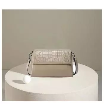 Сумка через плечо для женщин, универсальная, для поездок на работу, небольшая квадратная сумка, новая, с рисунком крокодила, высококачественная сумка через плечо