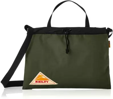 Сумка через плечо FLAT KINCHAKU с РУЧКОЙ 2592464 Оливковый [Kelty]