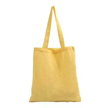 Сумка через плечо Fresh Bubble Summer Plaid Cucumber, универсальная маленькая холщовая сумка для девочек жёлтый