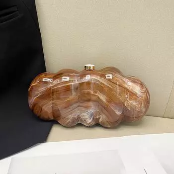 Сумка через плечо и держатель для мобильного телефона из французского мрамора светло-желтого