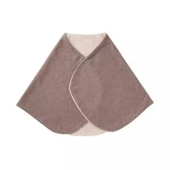 Сумка через плечо из гладкого флиса MUJI с кнопками Темно-коричневый x бежевый 65 x 122 см 84423222