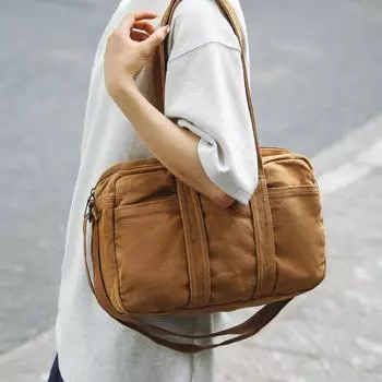 Сумка через плечо из холста, женская, большая вместительная, сумка-тоут, студенческая, сумка через плечо чёрный