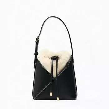 Сумка через плечо из искусственного меха, плюшевый кошелек, сумки на плечо для телефона, женская сумка-мессенджер