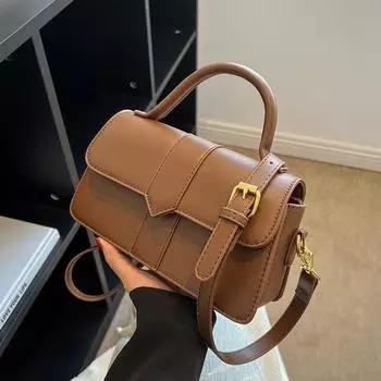 Сумка через плечо из искусственной кожи для женщин, модные сумки через плечо, винтажная сумка для подмышек, квадратная сумка 23 x 12 x 7cm зелёный