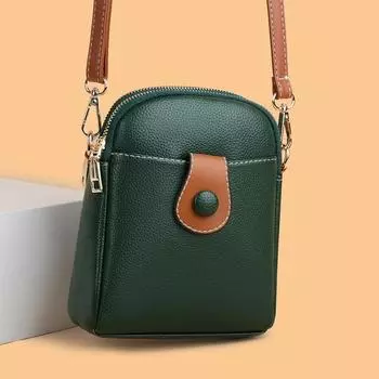 Сумка через плечо из искусственной кожи для женщин, однотонный цвет, маленький кошелек для телефона и сумочка, женские роскошные дизайнерские сумки через плечо