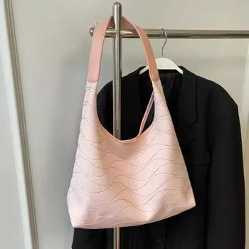 Сумка через плечо из искусственной кожи на молнии для женщин, универсальная сумка для студентов колледжа, легкая, роскошная, повседневная сумка-тоут чёрный