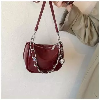 Сумка через плечо из искусственной кожи, однотонная, для женщин, на молнии, сумка через плечо, мягкая, элегантная, высокого качества, модная, трендовая