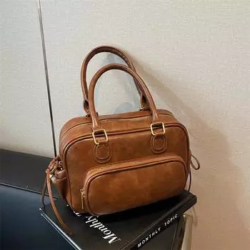 Сумка через плечо из искусственной кожи с застежкой-молнией, повседневная, большой емкости, горячая распродажа, сумки для женщин, однотонные женские сумки