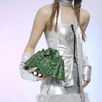 Сумка через плечо из искусственной кожи с леопардовым принтом для женщин, индивидуальная сумка через плечо, эксклюзивный дизайн, мода