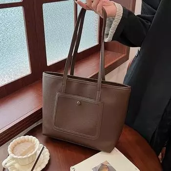 Сумка через плечо из искусственной кожи, стильная, высококачественная, женская сумка Sense Niche, многофункциональная женская сумка-тоут чёрный