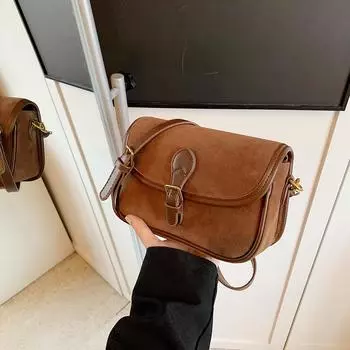 Сумка через плечо из искусственной кожи в стиле ретро, женская повседневная сумка через плечо